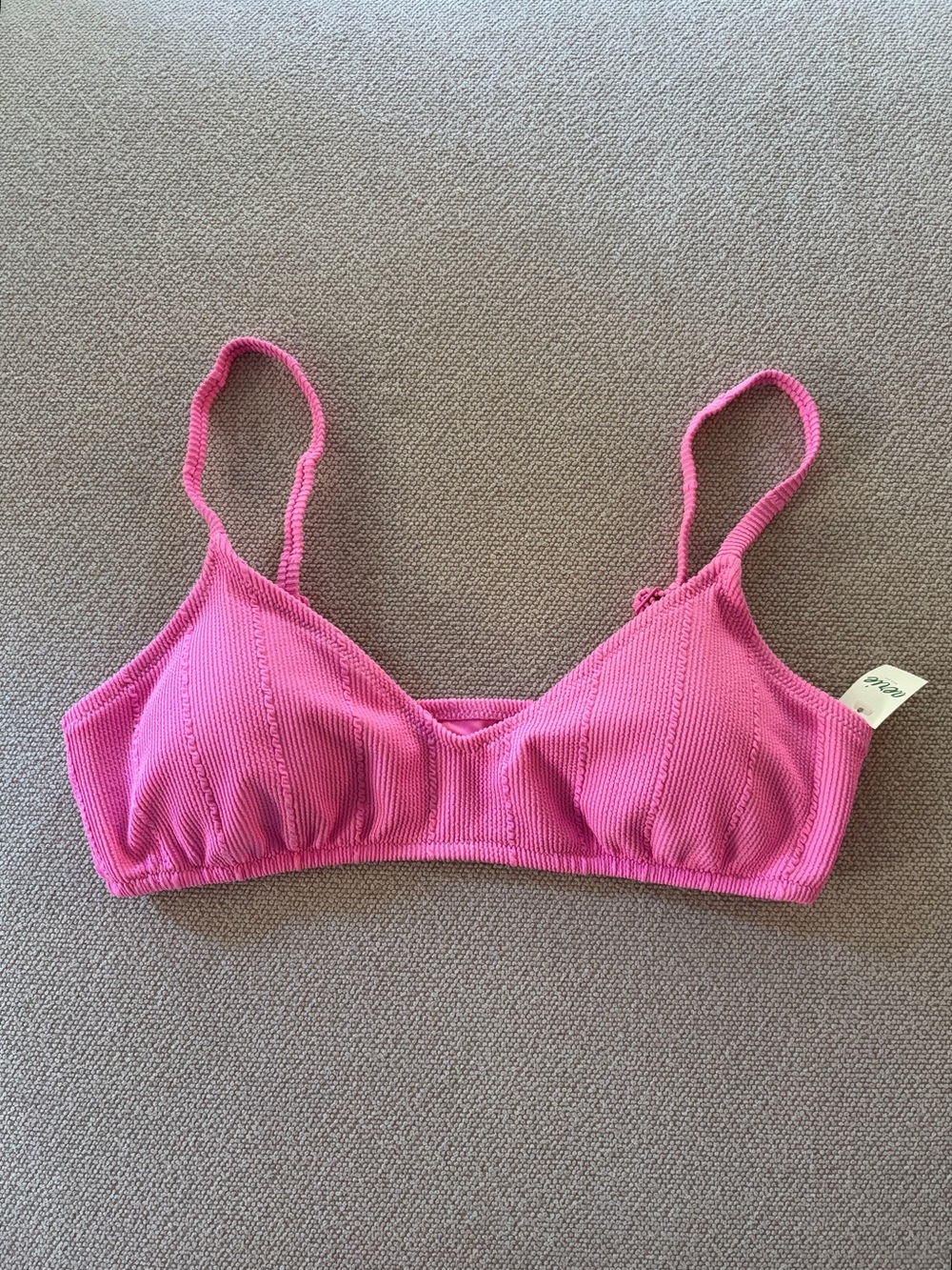 Aerie NWT Pink Swim Bikini Top Size Large